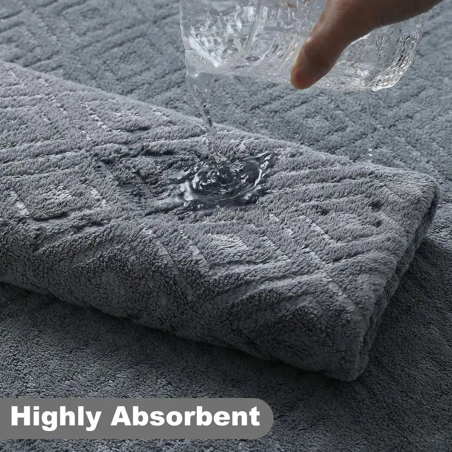 18Piece Bath Towel Set, Include 6 Bath Towel Sheets, 6 Hand Towels and 6 Washcloths Highly Absorbent Quick Dry 100 Microfiber