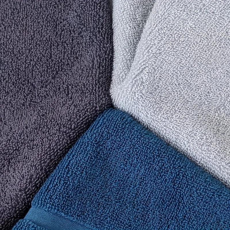 7/4pcs Bath Towel Set - Highly Absorbent & Quick-Drying, 100% Cotton, Plush Rectangular Towels For Men & Women, Non-Shedding & N
