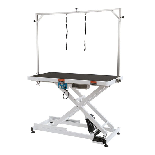 Electric Pet Grooming Table Heavy Duty Dog Grooming Arm for Large Dog Height Adjustable Grooming Station Slip Tabletop