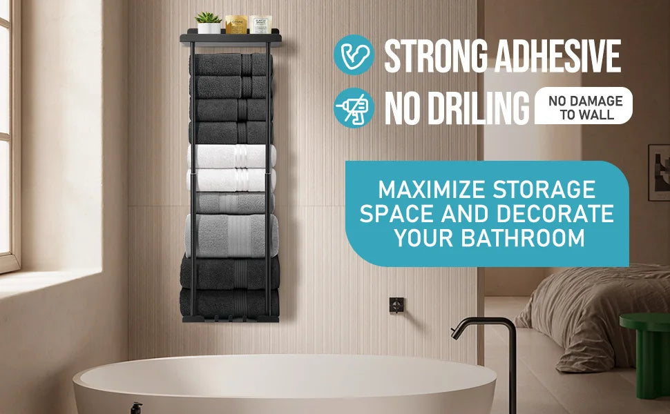 Bathroom wall mounted towel rack,bathroom decorative towel rack, towel hanging rack,roll towel storage,Bathroom Towel Holder